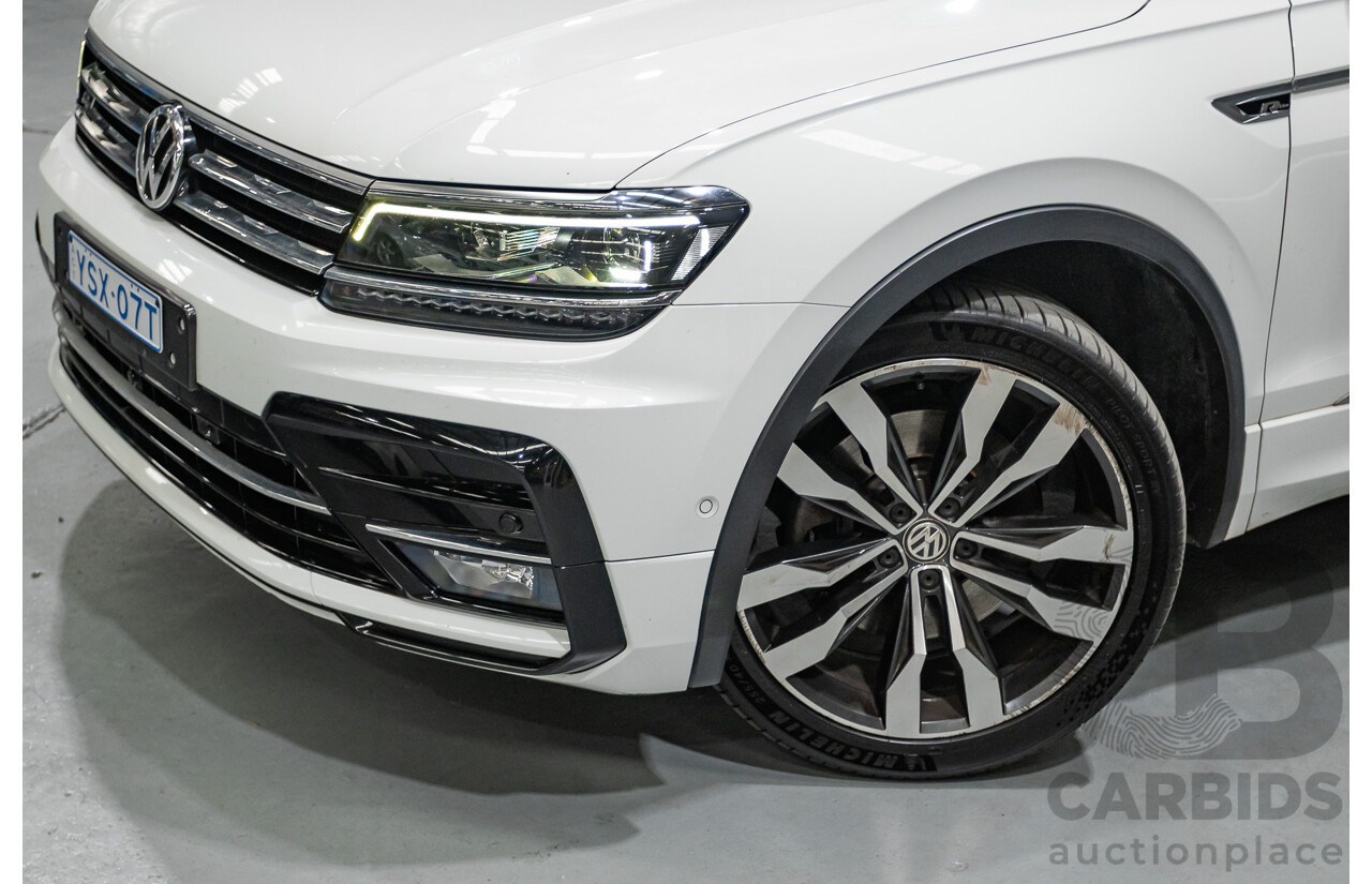 4/2019 Volkswagen Tiguan 162 TSI Highline R-Line Pack (AWD) 5NA MY19 4d Wagon Pure White Turbo 2.0L