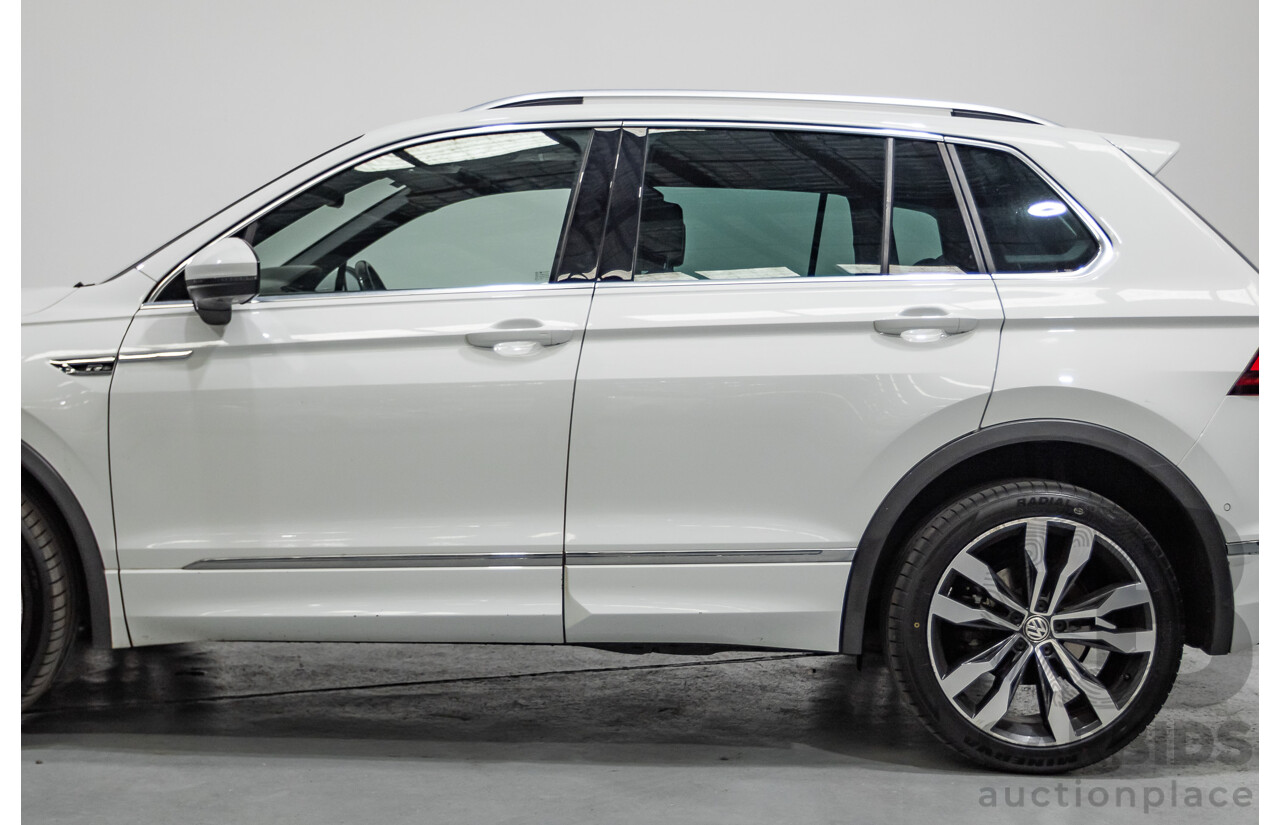 4/2019 Volkswagen Tiguan 162 TSI Highline R-Line Pack (AWD) 5NA MY19 4d Wagon Pure White Turbo 2.0L