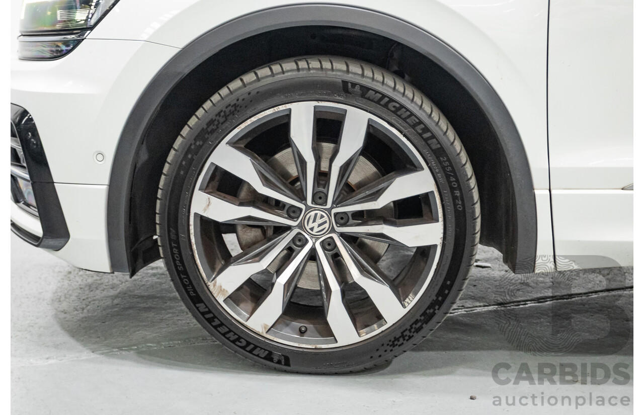 4/2019 Volkswagen Tiguan 162 TSI Highline R-Line Pack (AWD) 5NA MY19 4d Wagon Pure White Turbo 2.0L