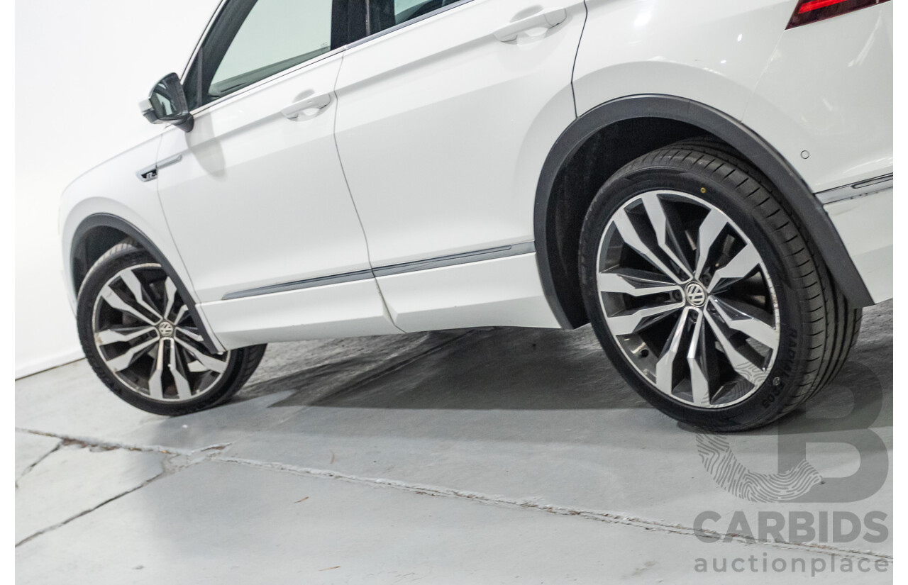 4/2019 Volkswagen Tiguan 162 TSI Highline R-Line Pack (AWD) 5NA MY19 4d Wagon Pure White Turbo 2.0L