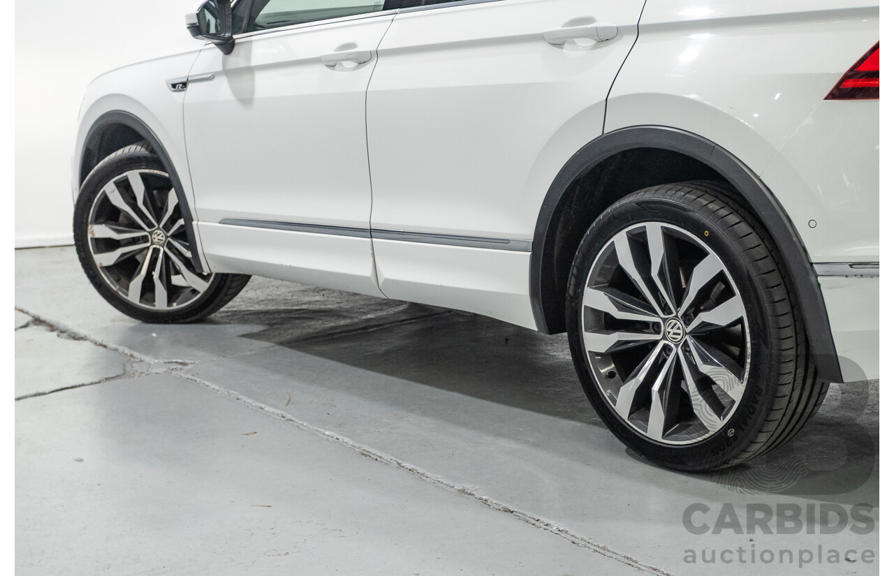 4/2019 Volkswagen Tiguan 162 TSI Highline R-Line Pack (AWD) 5NA MY19 4d Wagon Pure White Turbo 2.0L