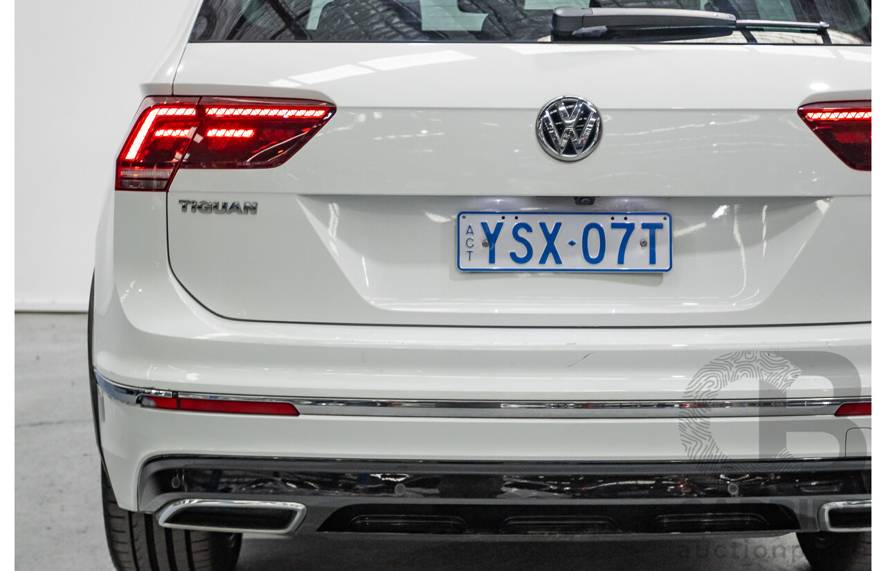 4/2019 Volkswagen Tiguan 162 TSI Highline R-Line Pack (AWD) 5NA MY19 4d Wagon Pure White Turbo 2.0L