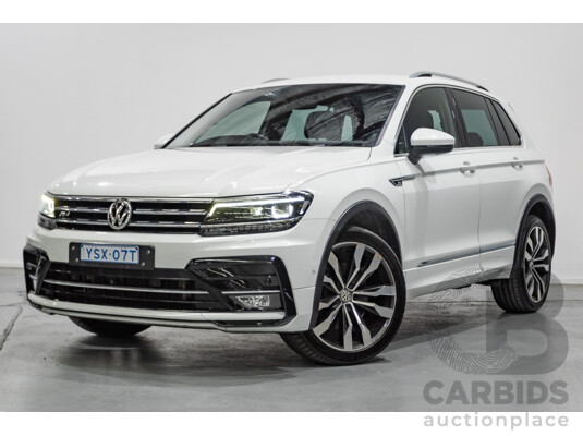 4/2019 Volkswagen Tiguan 162 TSI Highline R-Line Pack (AWD) 5NA MY19 4d Wagon Pure White Turbo 2.0L