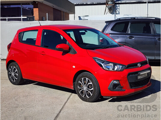 08/2017 Holden Barina Spark LS MP MY18 5d Hatchback Red 1.2L