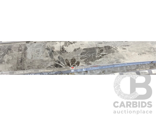 Design Industry Raw Shadow Light 250mm X 1500mm Italian Wall & Floor Tiles - 7.88m2 - Brand New - ORP $1418.40