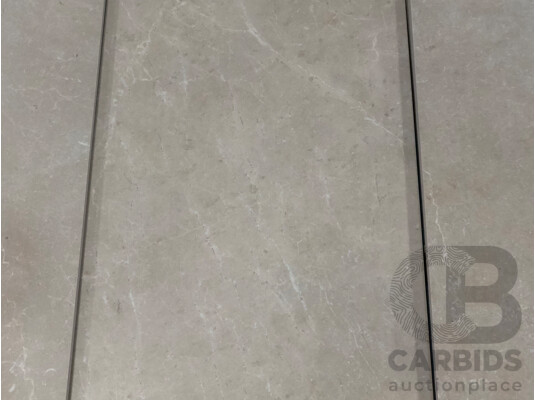 MARCA CORONA Beigestone Reflex Lappato 300mm X 600mm Italian Floor & Wall Tiles - 7.56m2 - Brand New - ORP $718.20