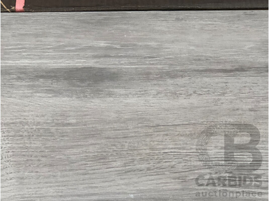 Organica Grey Timber Look Matte 225mm X 900mm Porcelain Wall & Floor Tiles - 9.76m2 - Brand New - ORP $683.20