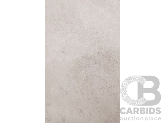 Limestone White Matt 300mm X 600mm Porclian Wall & Floor Tiles - 10.08m2 - Brand New - ORP $655.20