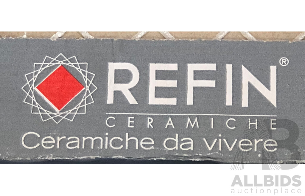 REFFIN Pietra Dolomitcia Textured 300mm X 300mm Italian Wall & Floor Tiles - 11.88m2 - Brand New - ORP $1009.80