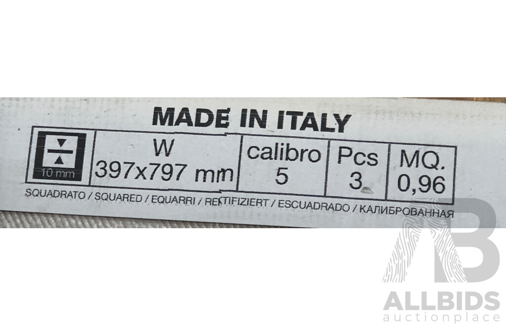 FLORIM Maps White Matte 400mm X 800mm Italian Wall & Floor Tiles - 14.4m2 - Brand New - ORP $1368.00