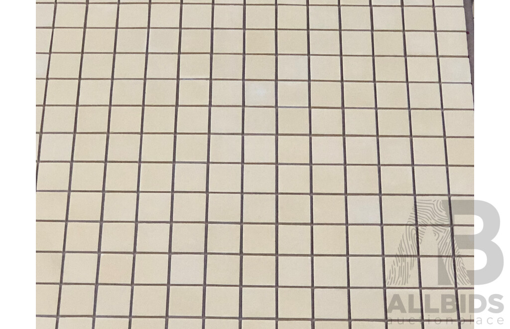 CINCA #203 Yellow Mosaic 350mm X 350mm Porcelain Wall & Floor Tiles - 29.4m2 - Brand New - ORP $2,499.00