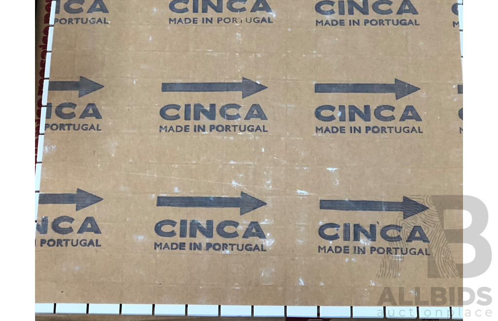 : CINCA #201 White Mosaic 350mm X 350mm Porcelain Wall & Floor Tiles - 20.58m2 - Brand New - ORP $$1,749.30