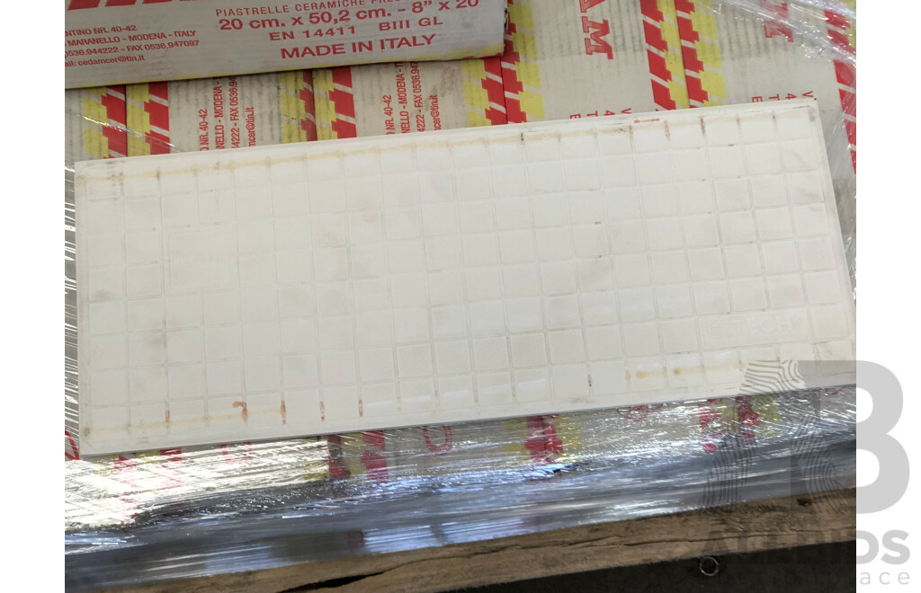 CE.DAM Hi Tech Struttura 200mm X 500mm Italian Wall Tiles - 13.05m2 - Brand New - ORP $1,174.50