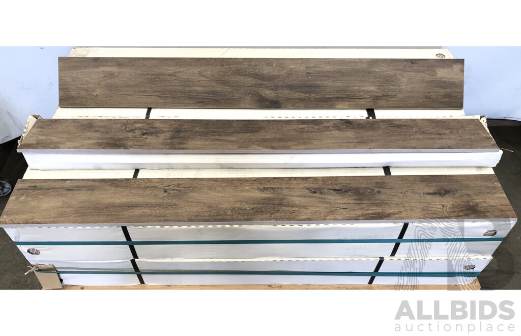 POLIS Slowood Mandorlo Matte 150mm X 1200mm Italian Floor & Wall Tiles - 22.68m2 - Brand New - ORP $2,041.20