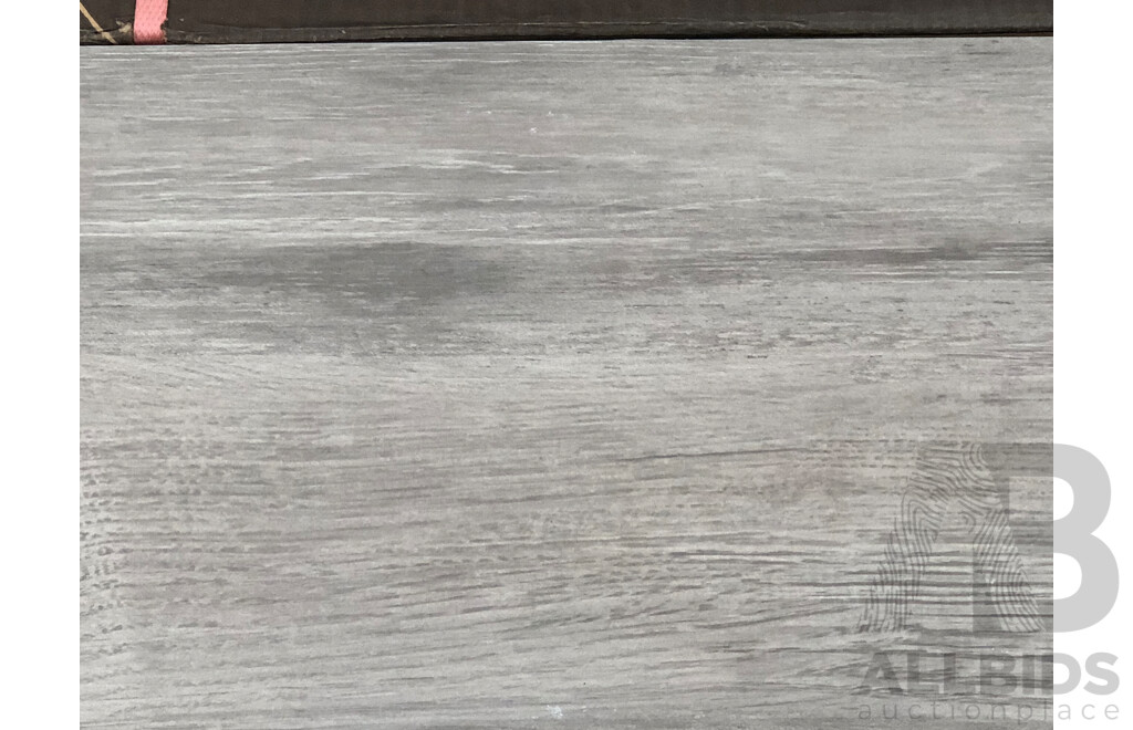 Organica Grey Timber Look Matte 225mm X 900mm Porcelain Wall & Floor Tiles - 9.76m2 - Brand New - ORP $683.20