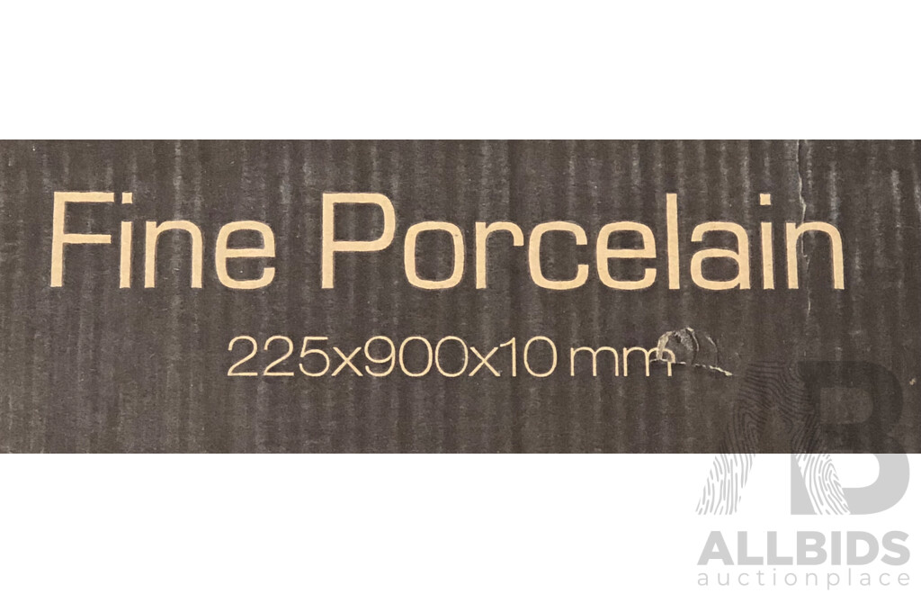 Organica Grey Timber Look Matte 225mm X 900mm Porcelain Wall & Floor Tiles - 9.76m2 - Brand New - ORP $683.20