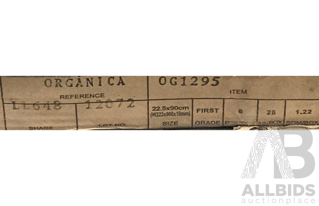 Organica Grey Timber Look Matte 225mm X 900mm Porcelain Wall & Floor Tiles - 9.76m2 - Brand New - ORP $683.20