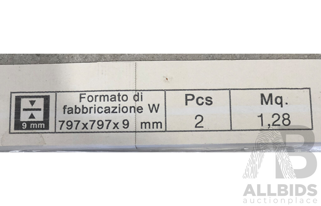 FLORIM Sensi Ivory Fossil Matte 800mm X 800mm Italian Floor & Wall Tiles - 10.24m2 - Brand New - ORP $1,126.40
