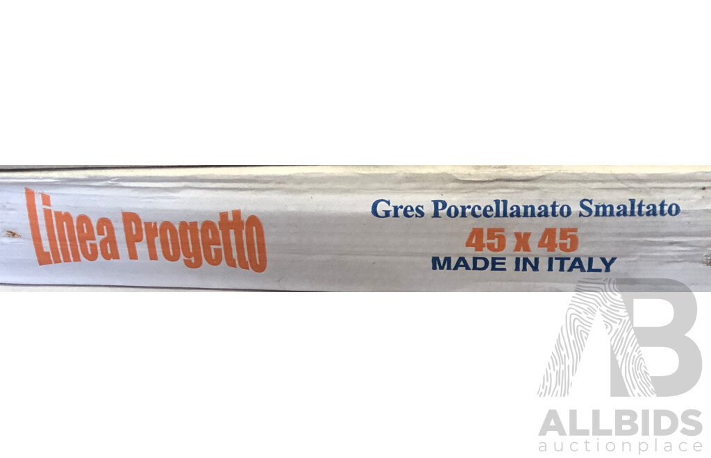Linea Progetto Avantgarde Nero Italian 450mm X 450mm Wall/Floor Tiles - 8.1m2 - Brand New - ORP $607.50