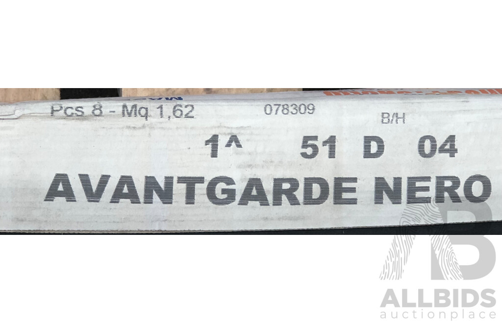 Linea Progetto Avantgarde Nero Italian 450mm X 450mm Wall/Floor Tiles - 8.1m2 - Brand New - ORP $607.50