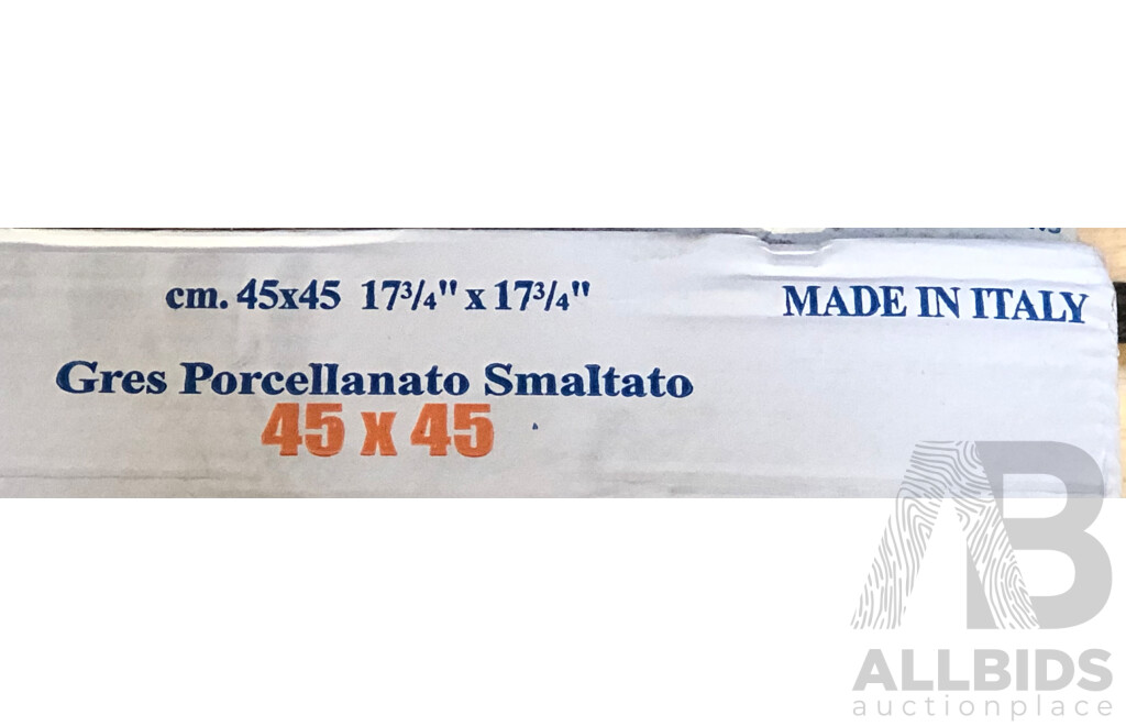 Linea Progetto Avantgarde Nero Italian 450mm X 450mm Wall/Floor Tiles - 8.1m2 - Brand New - ORP $607.50