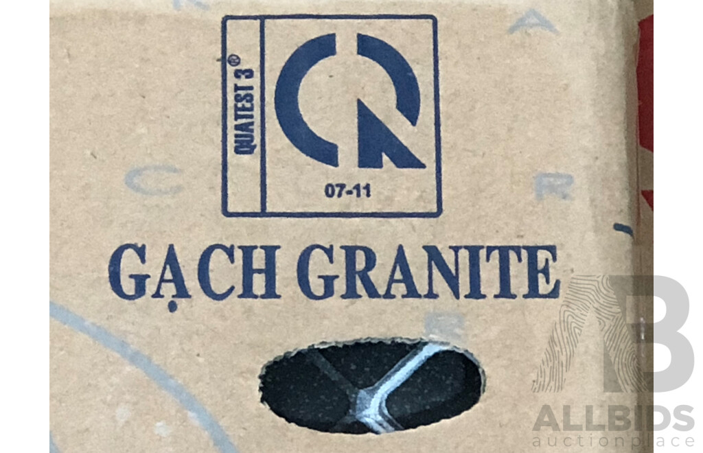 Taicera 638629 Charcoal Matte 300mm X 300mm Porcelain Wall & Floor Tiles - 15.84m2 - Brand New - ORP $1,029.60