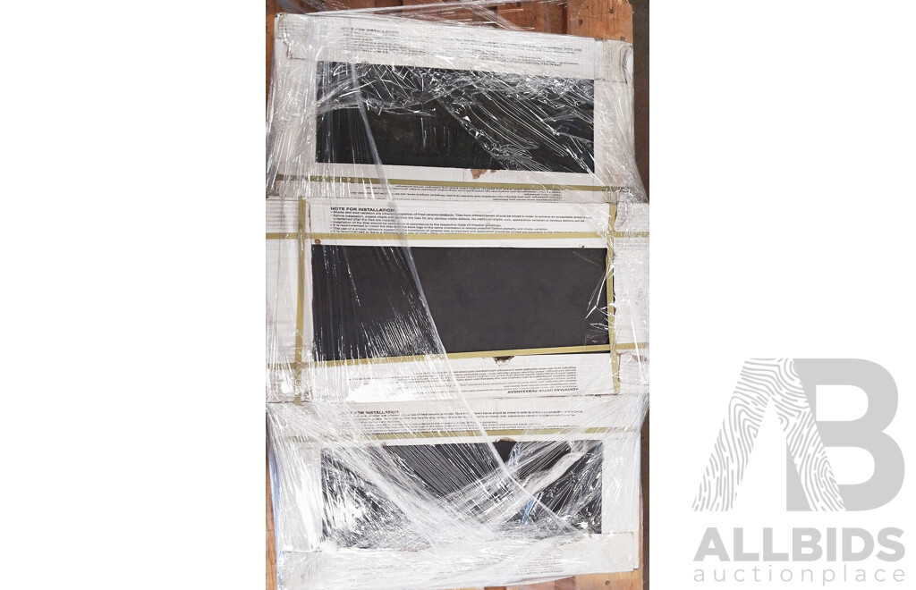 Plaza Graphite Matt 300mm X 600mm Porclian Wall & Floor Tiles - 7.56m2 - Brand New - ORP $567.00