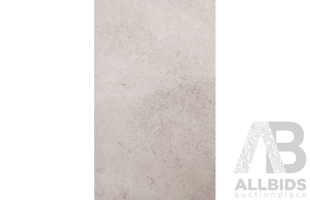 Limestone White Matt 300mm X 600mm Porclian Wall & Floor Tiles - 10.08m2 - Brand New - ORP $655.20