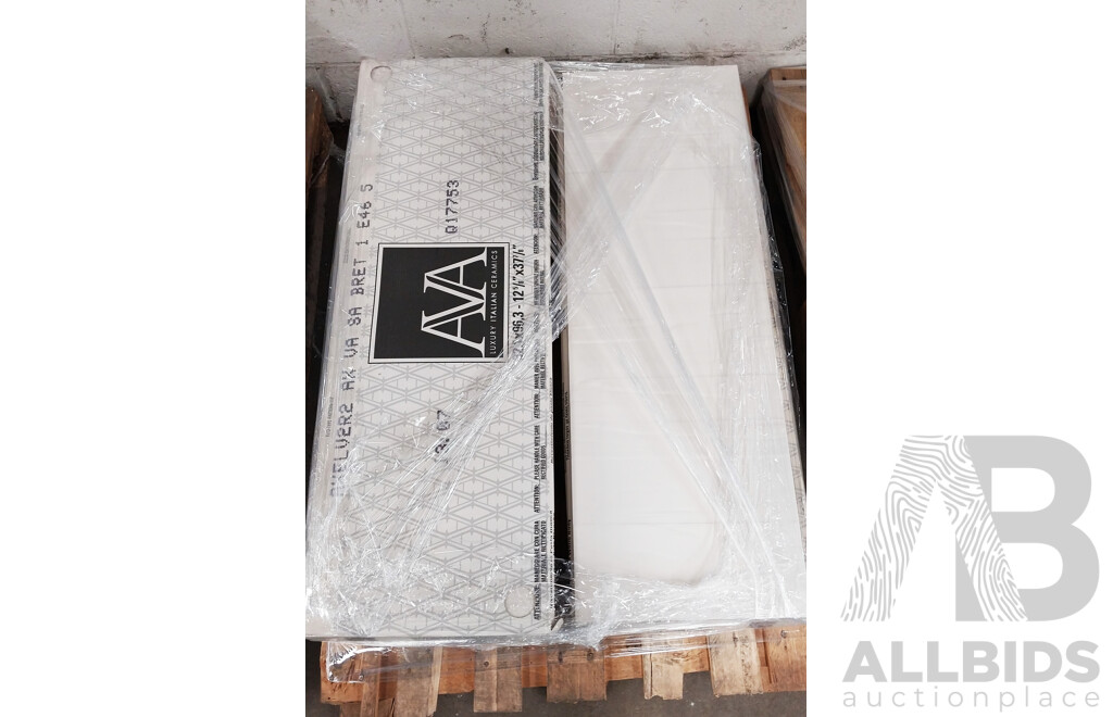 Axel Vaniglia Satinato Matt 321mm X 963mm Talian Wall Tiles - 8.68m2 - Brand New - ORP $1,302.00