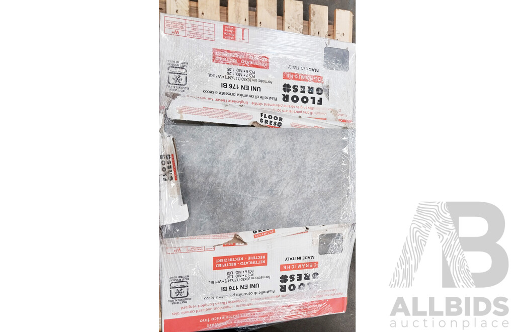 Trax Military Structured 300mm X 600mm ) Made in Italy - Porcelain Wall & Floor Tiles - 9.72m2 - Brand New - ORP $972.00