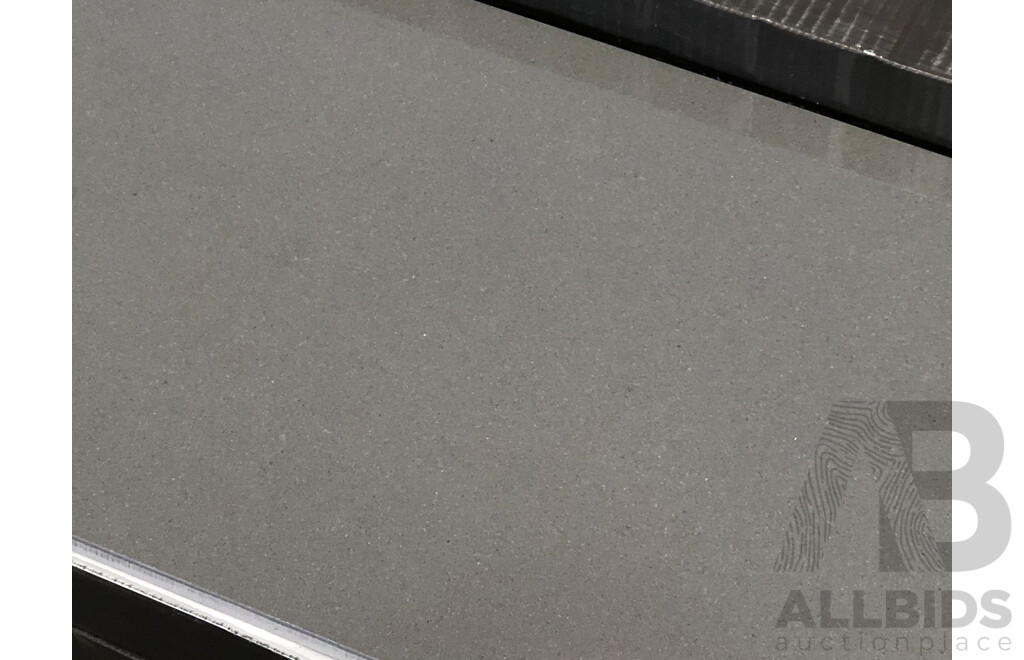 Durastone Ash Grey Polished 300mm X 900mm Porcelain Wall/Floor Tiles - 10.8m2 - Brand New - ORP $702.00