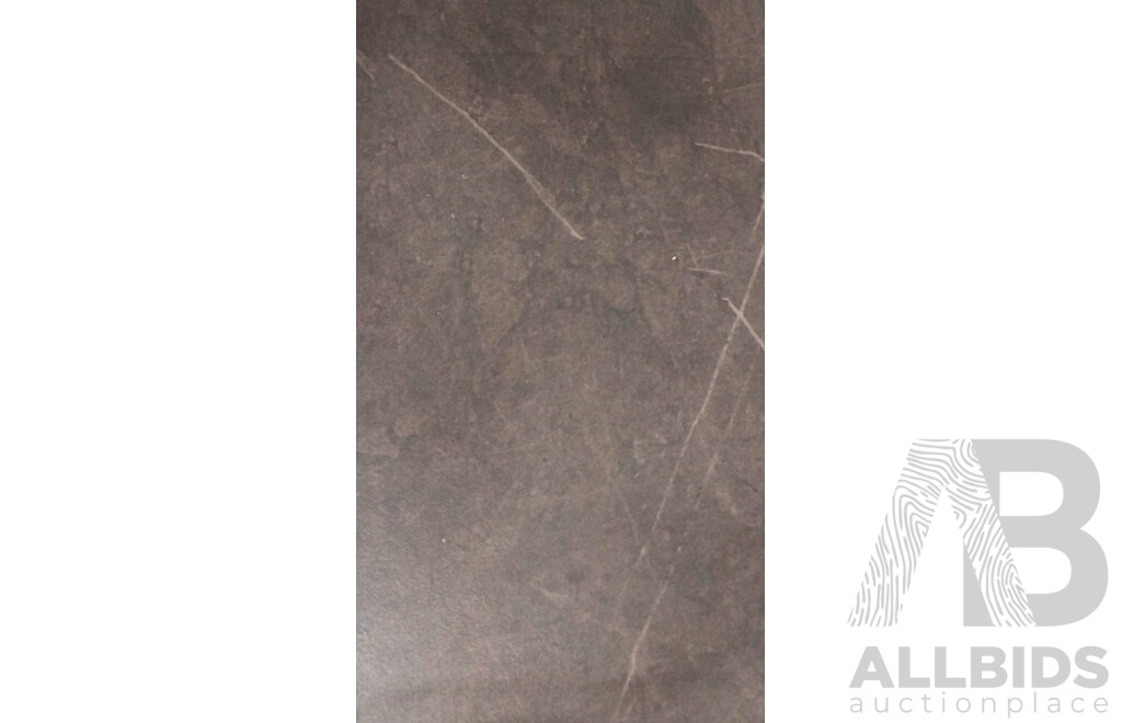 Black Pietra Matt 300mm X 600mm )Porcelain Wall & Floor Tiles - 7.2m2 - Brand New - ORP $468.00