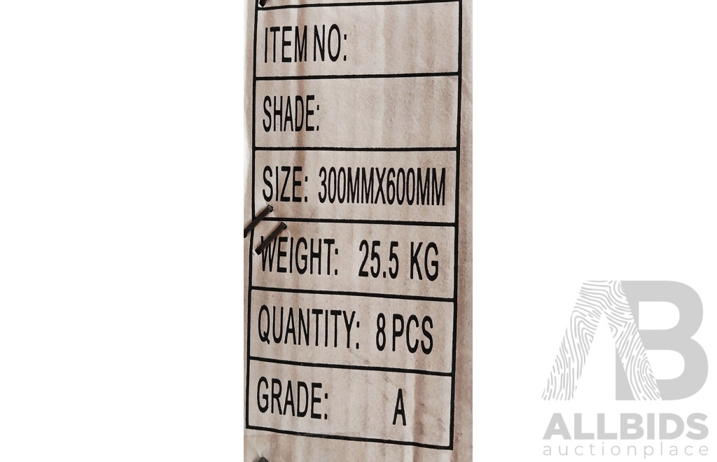 CIE Alabaster Gloss 300mm X 600mm ) Ceramic Wall Only Tiles - 15.84m2 - Brand New - ORP $1,029.60