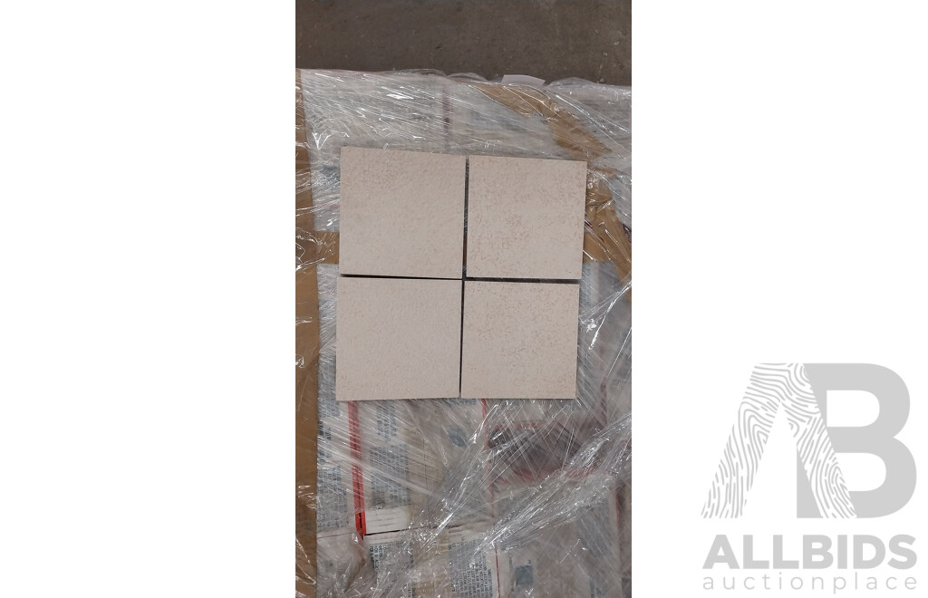 Pietra Dolomitica Mix Structured 150mm X 150mm ) Made in Italy Porcelain Wall & Floor Tiles - 18.9m2 - Brand New - ORP $1,606.50