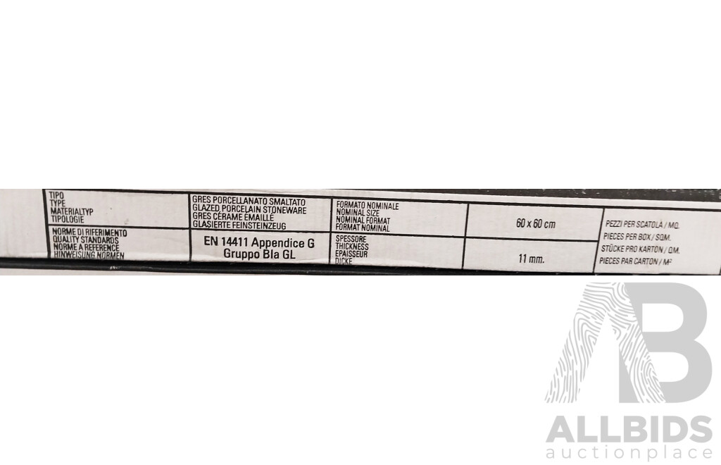 REX Logica Anthracite Matt 600mm X 600mm ) Made in Italy Porcelain Wall & Floor Tiles - 10.8m2 - Brand New - ORP $1,188.00