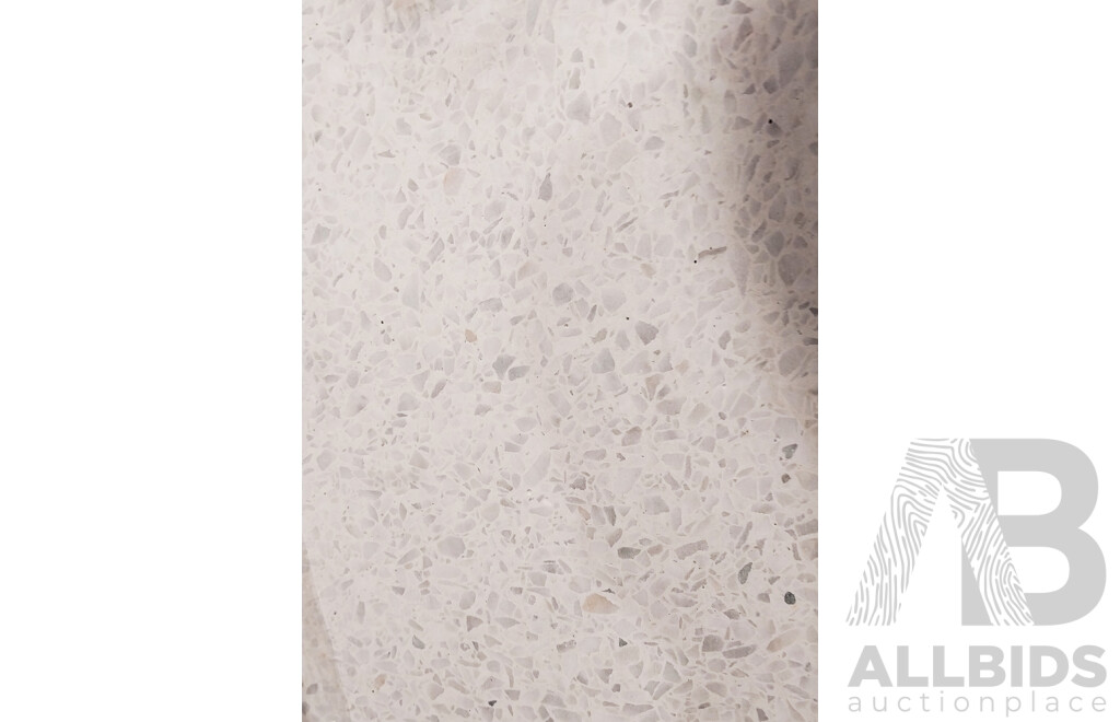Terrazzo White Honed ( 600mm X600mm X20mm ) Terrazzo Wall & Floor Tilest - 10.8m2 - Brand New - ORP $2,268.00