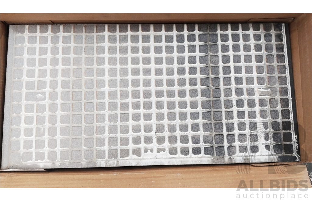 Black Structured ( 300mm X600mm ) Terrazzo Wall & Floor Tilest - 6.48m2 - Brand New - ORP $421.20