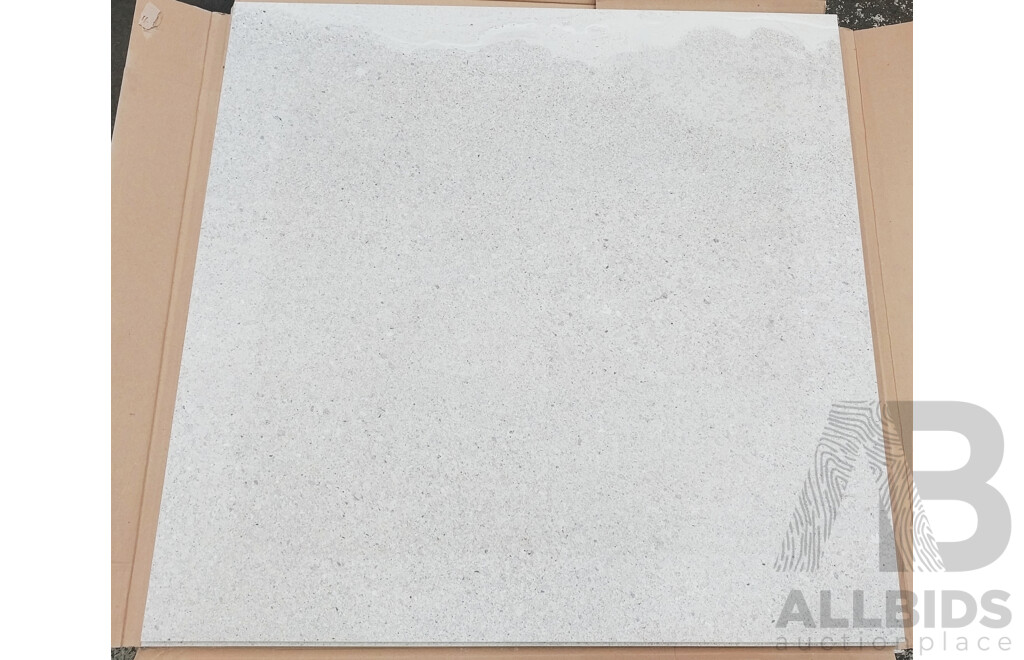 Casa Dolce Casa Stone Burl White Matt  ( 800mm X 800mm ) Made in Italy - Porcelain Wall & Floor Tiles - 8.96m2 - Brand New - ORP $1,299.20