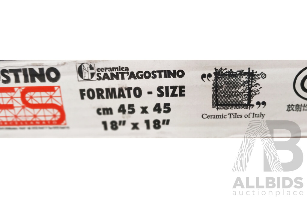 SANT'AGOSTINO Earth Kashmir ( 450mm X 450mm ) Made in Italy - Porcelain Wall & Floor Tiles - 19.44m2 - Brand New - ORP $1,652.40