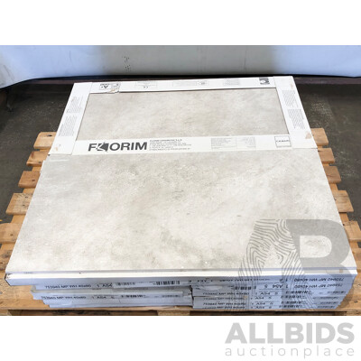 FLORIM Maps White Matte 400mm X 800mm Italian Wall & Floor Tiles - 14.4m2 - Brand New - ORP $1368.00