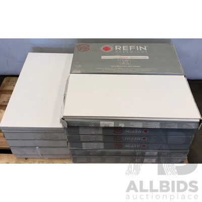 REFIN Prestigio Dolimite Gloss 300mm X 600mm Italian Wall & Floor Tiles - 16.2m2 - Brand New - ORP $1782