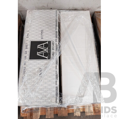Axel Vaniglia Satinato Matt 321mm X 963mm Talian Wall Tiles - 8.68m2 - Brand New - ORP $1,302.00