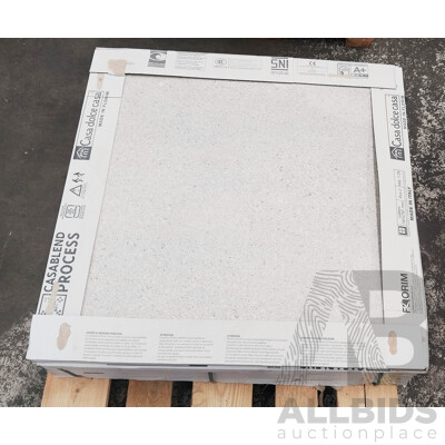 Casa Dolce Casa Stone Burl White Matt  ( 800mm X 800mm ) Made in Italy - Porcelain Wall & Floor Tiles - 8.96m2 - Brand New - ORP $1,299.20
