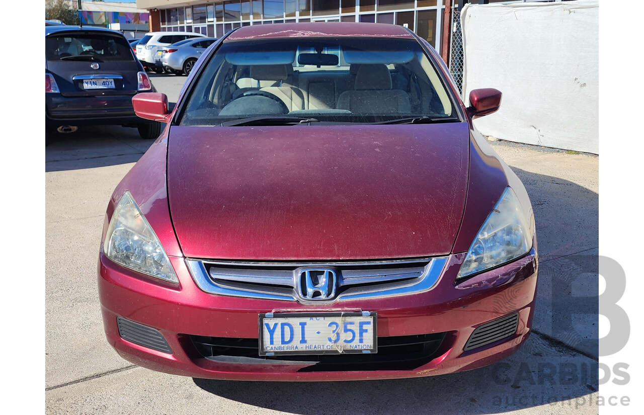 09/2004 Honda Accord VTi 40 4d Sedan Red 2.4L