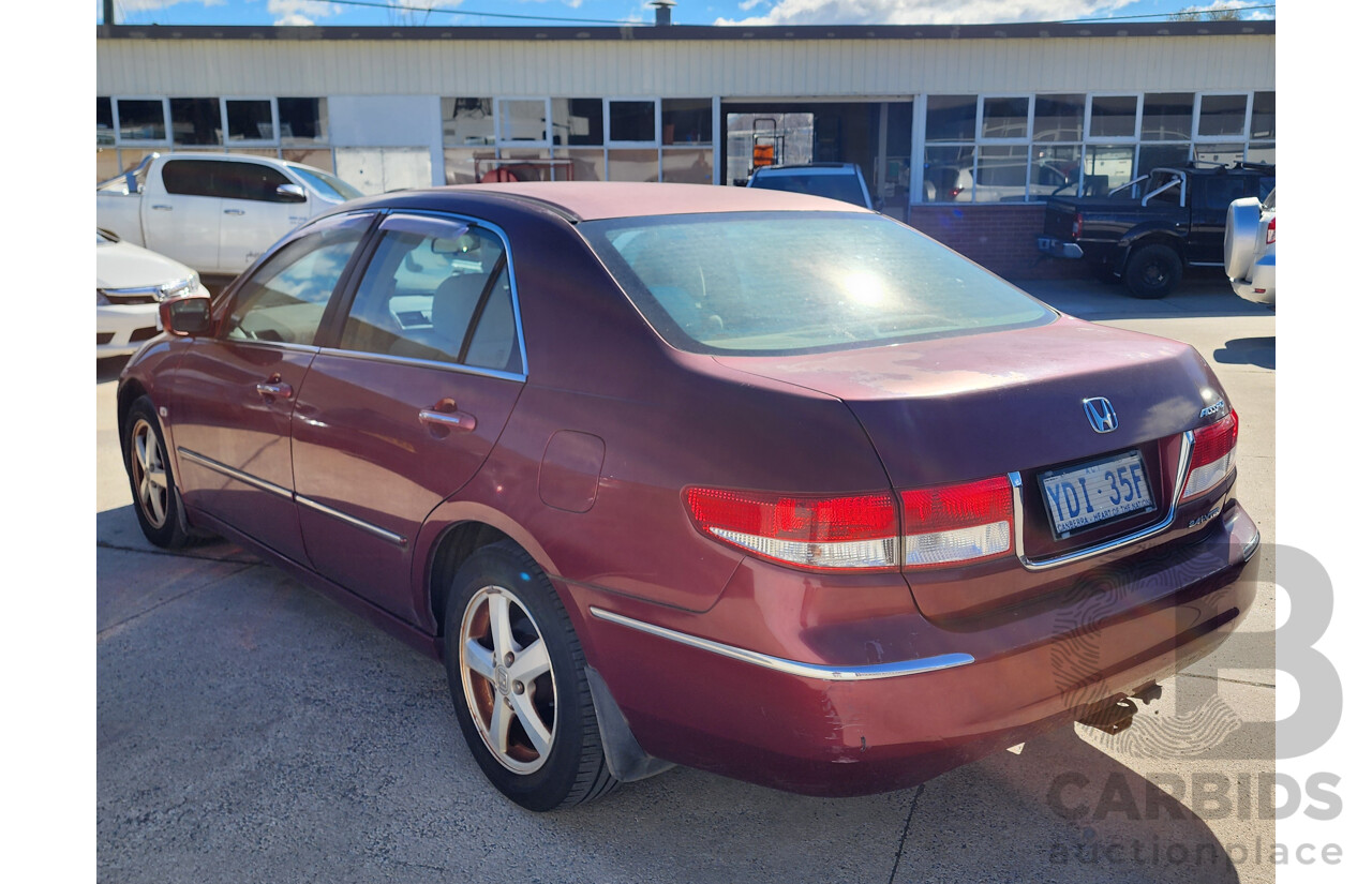09/2004 Honda Accord VTi 40 4d Sedan Red 2.4L