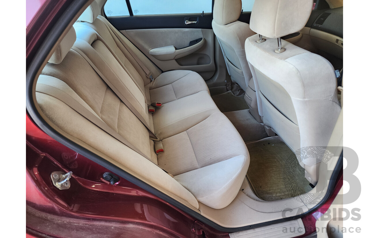 09/2004 Honda Accord VTi 40 4d Sedan Red 2.4L