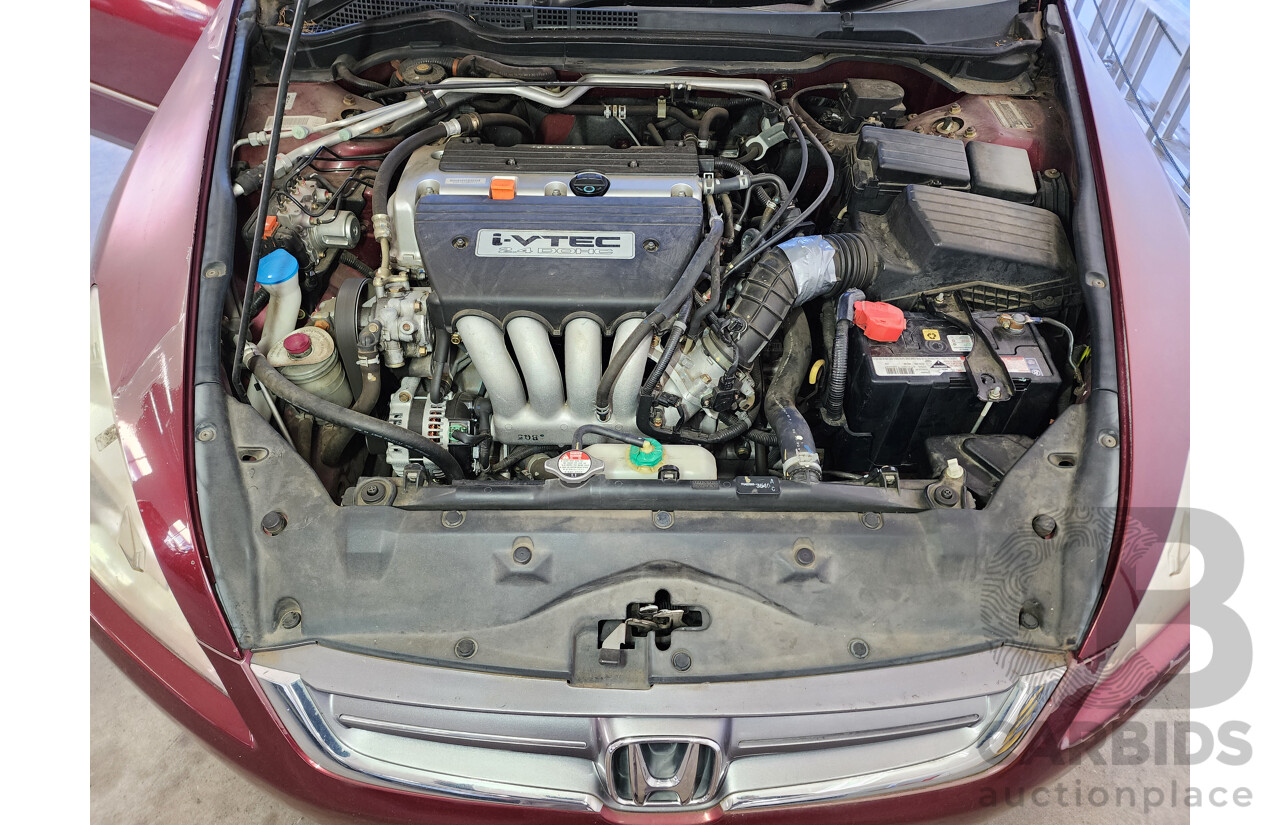 09/2004 Honda Accord VTi 40 4d Sedan Red 2.4L