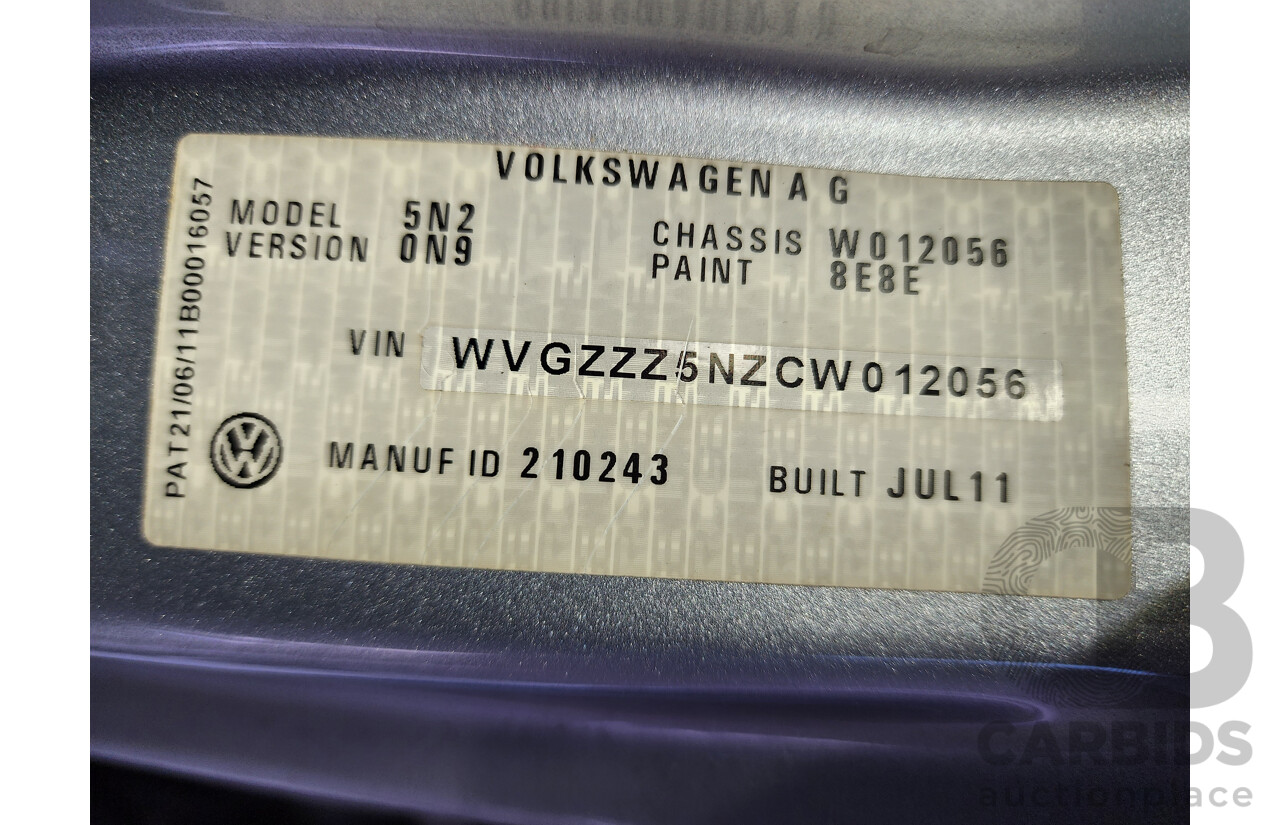 10/2011 Volkswagen Tiguan 125 TSI 5NC MY11 4d Wagon Silver 2.0L
