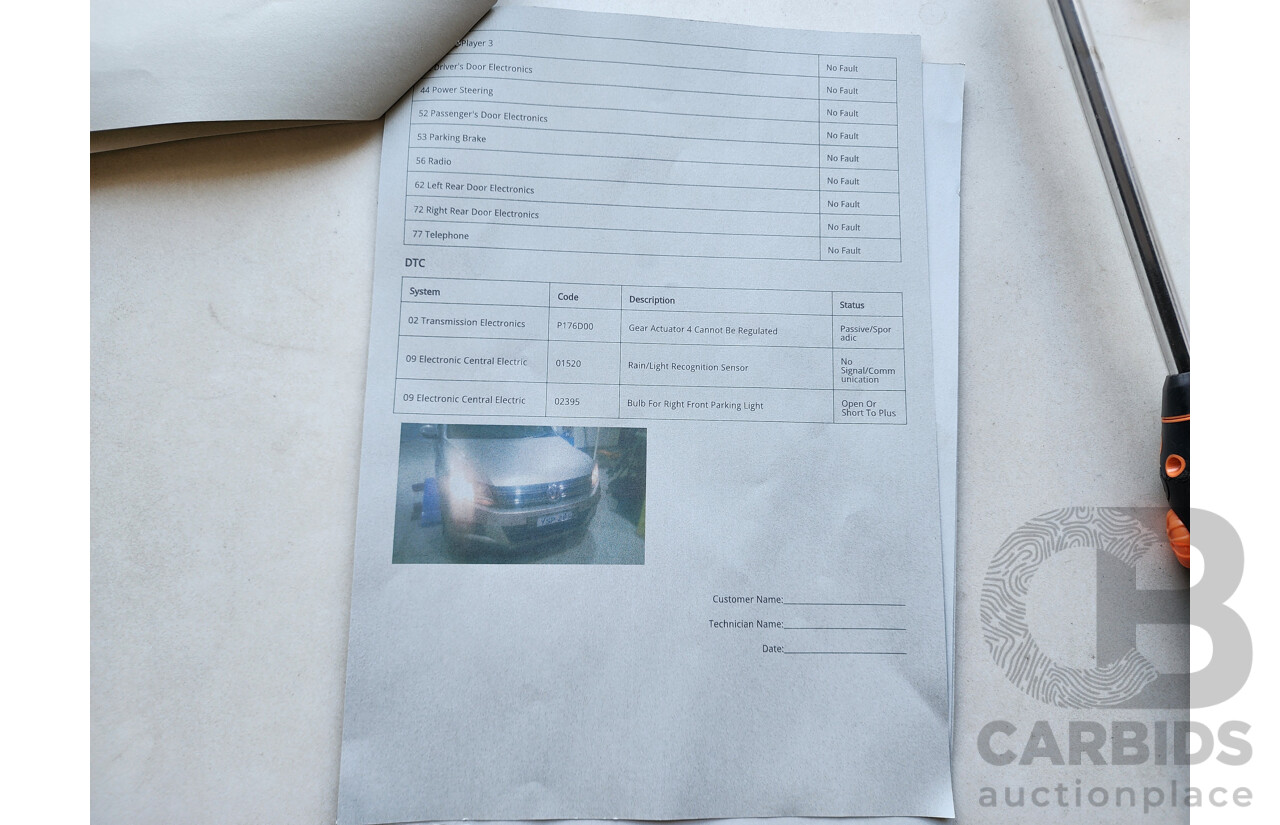 10/2011 Volkswagen Tiguan 125 TSI 5NC MY11 4d Wagon Silver 2.0L