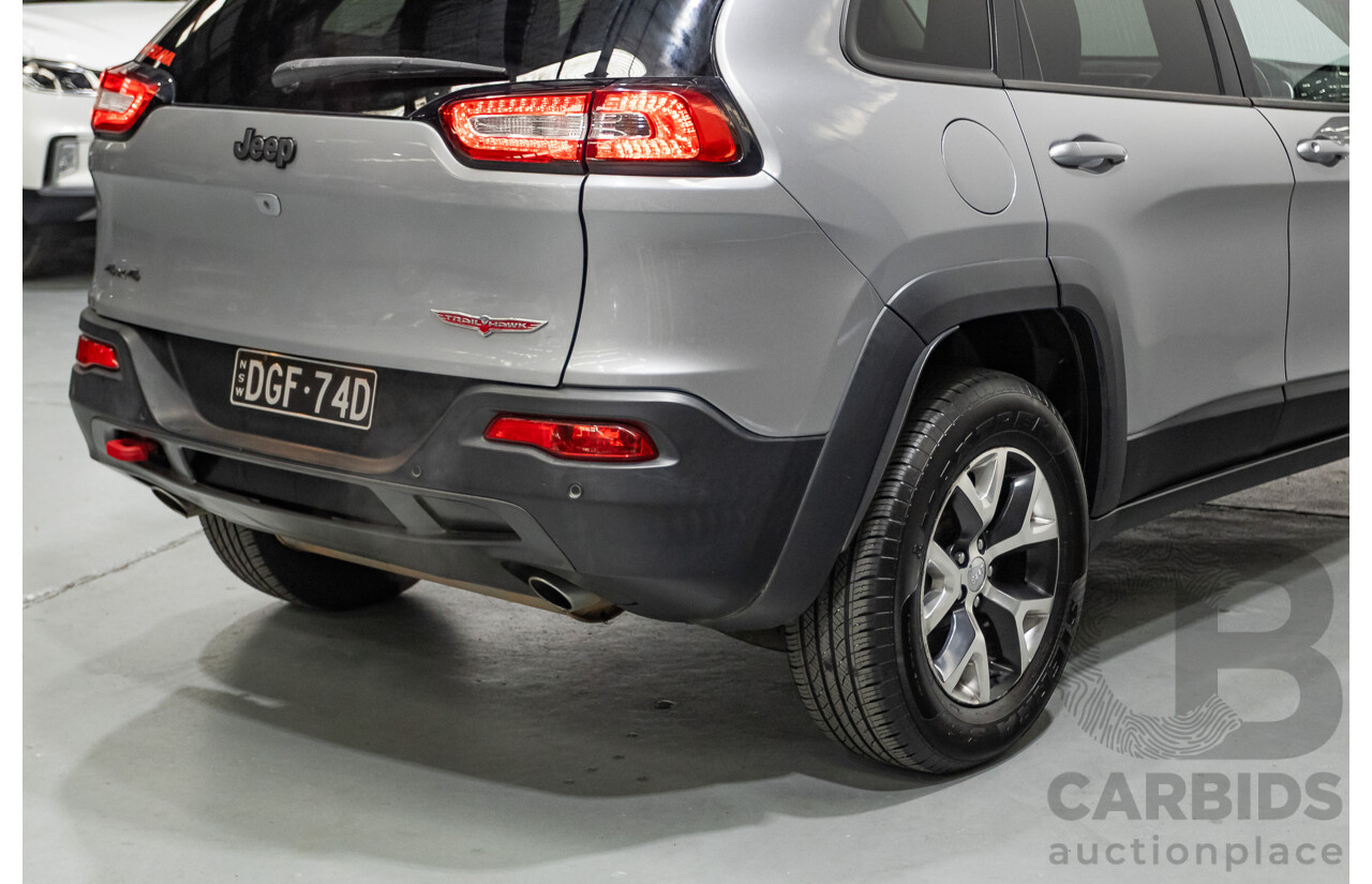 08/2014 Jeep Cherokee Trailhawk (4x4) KL 4D Wagon Billet Silver Metallic 3.2L